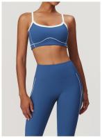 Sujetador deportivo ajustado desnudo, sujetador de Yoga con espalda grande en forma de U, Top de Fitness al aire libre para mujer - details 11