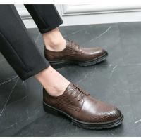 7236 Zapatos formales de cuero genuino para hombres de negocios, cómodos y elegantes a la moda - details 9