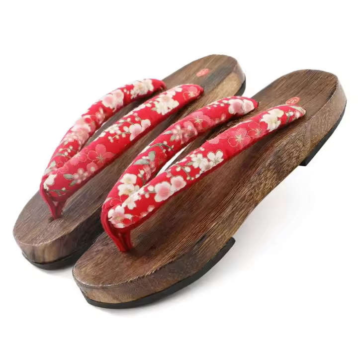 Zapatos de madera de suela gruesa, zuecos de kimono de verano de anime para niña, sandalias antiguas ordinarias hechas a mano, nuevo Arca informal - 1
