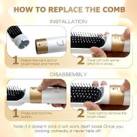 Cepillo secador de pelo, 5 accesorios para cabellos lisos y luminosos, ondas suaves o rizos marchos - details 5