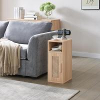 2, Mesa Auxiliar Bohemia con cajón abierto, Mesita de Noche Estrecha Dormitorio, para Dormitorio - details 6