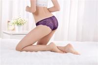 Bragas sexis de encaje para mujer, bragas transpirables de algodón sin costuras, calzoncillos transparentes para niñas, ropa interior de marca de talla grande, 1 pieza - details 19