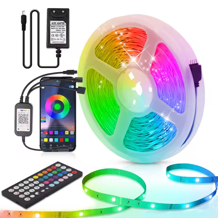 Luz de Tira LED RGB GAHADA Moderna Estilo de Luces de Cinta Flexible con Control de Aplicación - 1