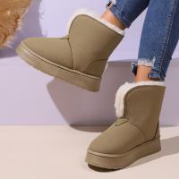 Botas de nieve para mujer, botines planos cálidos de invierno, zapatos de señora - details 4