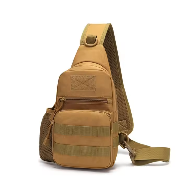 Mochila cruzada de hombro para hombre, bolsa de pecho, soporte para botella de agua, accesorios de viaje - 1