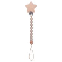 Soporte para chupete suave, cuentas de madera de haya, cordón de madera anticaída de calidad alimentaria, cadena de chupete para bebé, Clips para chupete, cadenas, cadena Molar - details 5