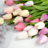 Ramo de Tulipanes Artificiales 35 cm, 10/5Pcs PE espuma Falsas Flores para Bodas, Ceremonias, Decoración del Hogar y Jardín - details 3