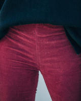 Pantalones acampanados elegantes de cintura alta para mujer, pantalones casuales con cintura elástica, color sólido, 2024 - details 18