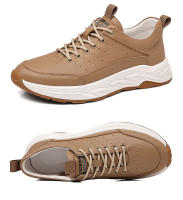 Zapatos de cuero de piel de vaca de primera capa, deportivos, casuales para hombres, moda - details 34