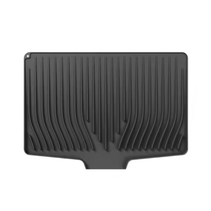 Tapete de silicona resistente al calor para escurrir platos, tamaño grande, con abertura de desagüe inclinada, tapete antideslizante para secar platos de cocina - 1