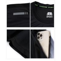 Traje deportivo de ocio de secado rápido para hombre, ropa de fitness transpirable suelta, ropa de entrenamiento de verano - details 2