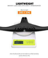 TOSEEK Mtb Handlebars And Stem 28.6mm-17Degree Carbon Integrated Handlebar For Mountain Bike 660~80070/80/90/100mm Bicycle Parts - details 4