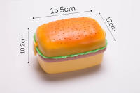 Fiambrera hamburgas, Tupper para niños, colegio, con 3 Compartimentos y Cubiertos,Apta para Microondas - details 5