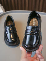 Zapatos de cuero para niñas, mocasines antideslizantes con gancho y bucle, color negro, para primavera y otoño, 2023 - details 14