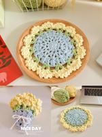 Kit de posavasos de ramo de rosas tejido a manodiyManteles individuales terminados - details 18