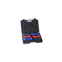 Fitness-Juego de Mancuernas cromadas (15 kg, Incluye Funda de Transporte), Unisex, Gris, Talla única - details 9