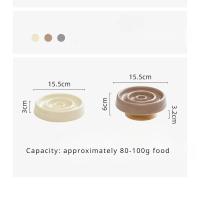 Comederos lento de cerámica para mascotas, cuenco de comida para gatos, plato de comida antiasfixia para perros - details 0