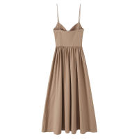 Ropa de mujer europea y americana popular vestido de tirantes de versión media y larga - details 2