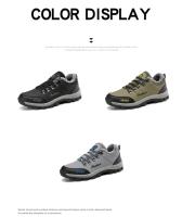 Zapatos de Senderismo Invierno para Hombres Botas Cálidas Exteriores para Acampar Antichoque Zapatillas de Escalada con Cordones - details 4
