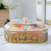 Decoración de Ramadán, bandeja para aperitivos y dulces, decoración EID Mubarak 2025 para el hogar, Ramadán Kareem, fiesta musulmana islámica, regalos Eid Al Adha - details 1