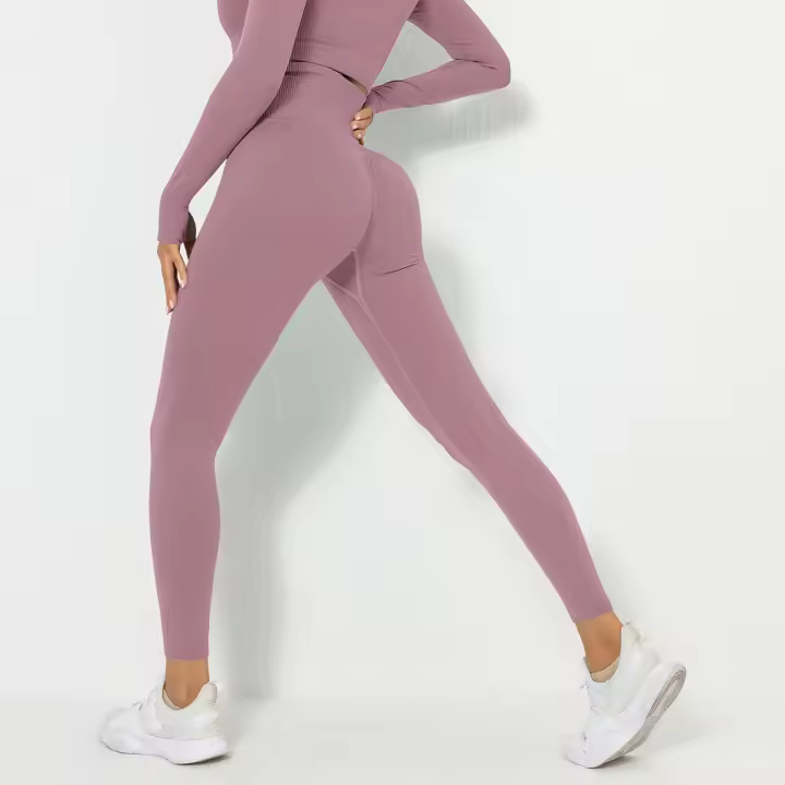 Leggings de cintura alta para mujer, pantalones, tres ropa deportiva de entrenamiento para gimnasio - 1