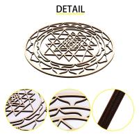Juego de Arte de pared de Geometría Sagrada, arte de pared de madera, escultura, decoraciones de pared para decoración del hogar, 3 piezas por juego - details 7