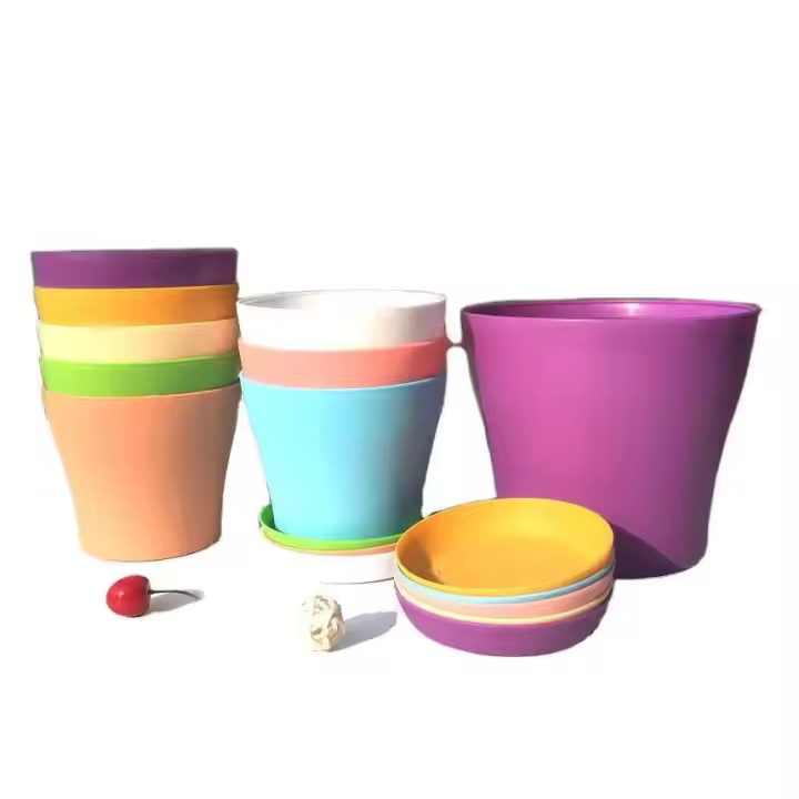 Flor interior decorativa para el hogar para plantas, macetas de plástico para jardín, venta al por mayor - 1