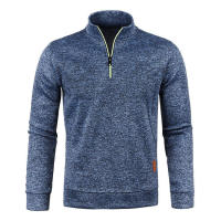 2025 Chaqueta de punto con cuello para hombre, suéter de terciopelo fino, estilo moderno, talla grande, otoño e invierno - details 4