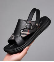 Sandalias de Playa Casuales de Punta Abierta y Suela Suave Transpirable para Hombres, Uso Dual para Conducir y Pantuflas. - details 0