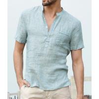 Camisas de lino con botones para hombre, camisa informal de manga corta para playa, hawaiana, para vacaciones, talla S-5XL - details 8