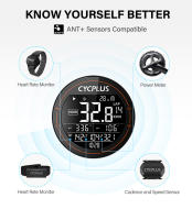 Cycpus-ordenador inteligente M2 para bicicleta de montaña, dispositivo con ANT +, Bluetooth, GPS, IPX6, resistente al agua, inalámbrico, para velocidad de conducción - details 8