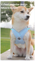 Conjunto de chaleco y correa para perro en forma de X, arnés reflectante para cachorros y gatos, correas de pecho de malla transpirable - details 3
