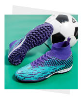 Zapatos de fútbol de alta calidad para hombre, botas de fútbol profesionales FG/TF, tacos antideslizantes ultraligeros para exteriores, zapatillas de tobillo de entrenamiento - details 33