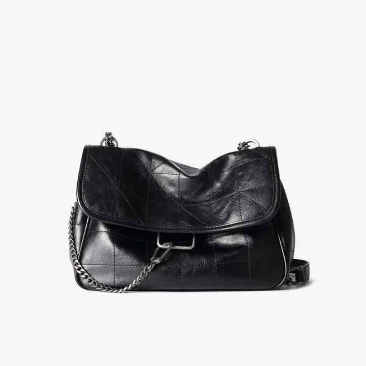 Nuevo bolso bandolera con cadena de gran capacidad para bolsos de crucero de cuero de alta gama para mujer - 1