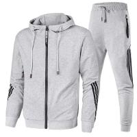 2025 Otoño/Invierno nuevos hombres Casual moda deportiva conjunto con capucha y cremallera para hombres y mujeres sudadera con capucha y pantalones para correr conjunto de dos piezas - details 3
