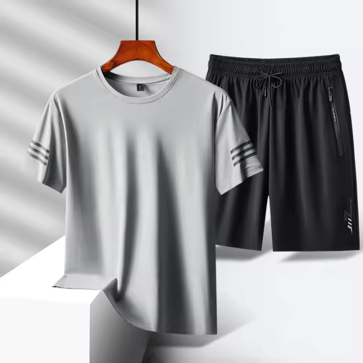 Conjunto Ice Silk Verano Hombre |   Frescor Inmediato, Transpirable y Cómodo (Tallas Grandes Disponibles) - 1
