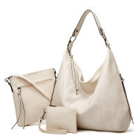 Bolso de Hombro para Mujer, Bandolera de Cuero PU, 3 piezas, informal, Gran Capacidad - details 0