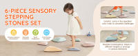 SucceBuy Balance Stepping Stones para niños, 6 piezas, hasta 220 libras, antideslizante para edades de 3 4 5 6 7 8+, interior y exterior - details 0