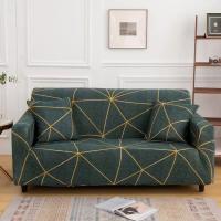 Funda elástica antideslizante para sofá, cubierta de tela antipolvo para sala de estar, Color sólido, ángulo elástico - details 2