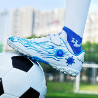 Zapatos de fútbol de velcro para niños estudiantes de primaria y secundaria, zapatos de entrenamiento al aire libre para uñas rotas, zapatos deportivos para jóvenes - details 10