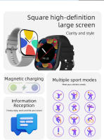 2025 Nuevo VS02 Smartwatch Bluetooth Llamada Detección de frecuencia cardíaca Modo deportivo Mensaje Empuje en pantalla Ajuste de duración Compatible con Android IOS Smartwatch - details 1