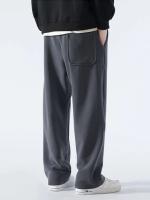 RdovkxuaPantalones De Chándal De Invierno Para Hombre, Moda Coreana, Forro Polar Grueso Y Cálido, Pantalones De Chándal Sueltos Rectos De Pierna Ancha, Pantalones Térmicos Informales De Terciopelo Para Hombre - details 5