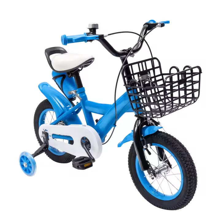 Bicicleta de acero al carbono para niños, bici de 12 pulgadas para principiantes, para interiores y exteriores, regalo para niños - 1