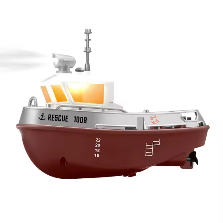 Mini barco de rescate a Control remoto para niños, barco de carreras a prueba de agua, 1/32G, 2,4 - 1