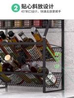 Estante de cocina para botellas de especias, organizador para el hogar, soporte mágico para condimentos, cesta de almacenamiento para palillos - details 9