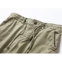 Pantalones cortos de algodón con múltiples bolsillos para hombre, Estilo vintage - details 3