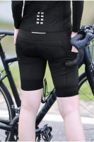 WOSAWE Pantalones de Ciclismo para Mujeres Almohadilla 3D con Bolsillo Secado Rápido - details 2
