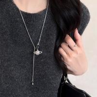 Nuevo Collar de Colgante Saturno con Perlas para Mujer, Diseño Premium Ajustable, Collar de Punto Acciaio Titánico Otoño-Invierno, Joyería y Bisutería,día de la madre - details 1