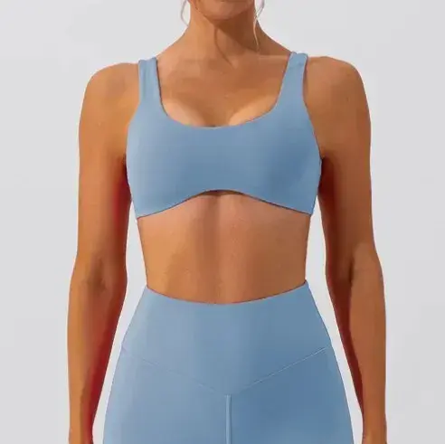 Sujetador de yoga con ajuste ajustado, absorción de humedad, absorbe el sudor, alta elasticidad, transpirabilidad y una sensación desnuda - 1