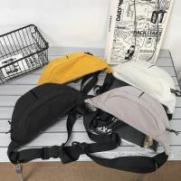 Bolso de pecho de nailon de Color sólido, riñonera deportiva multifuncional de gran capacidad, bolso cruzado, riñonera para correr - details 6